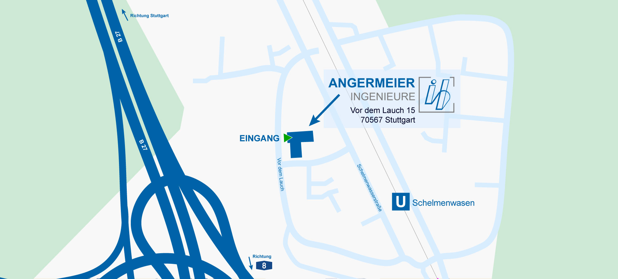 Anfahrt Standort Stuttgart